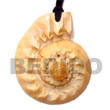 Summer Accessories Cone Melo Shell Pendants SMRAC5412P Summer Beach Wear Accessories Shell Pendants