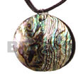 Summer Accessories Round Abalone Paua Shell 40mm SMRAC5418P Summer Beach Wear Accessories Shell Pendants
