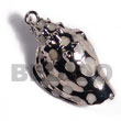 Summer Accessories White Canarium (approx. 45mm SMRAC6279P Summer Beach Wear Accessories Shell Pendants