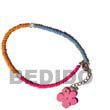 Summer Accessories Fuschia   Orange   Blue 2-3mm SMRAC004AK Summer Beach Wear Accessories Summer Anklets