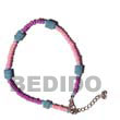 Summer Accessories Pink   Lavender 2-3mm Coco SMRAC005AK Summer Beach Wear Accessories Summer Anklets