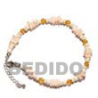 Summer Accessories 4-5mm Coco Pokalet Bleach SMRAC007AK Summer Beach Wear Accessories Summer Anklets