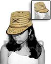 Summer Accessories Rattan Cora Hat Plastic   SMRAC002HAT Summer Beach Wear Accessories Summer Hats