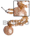 Summer Accessories 3 LAYERS GLASS BEADS PINK SMRAC2804NK Summer Beach Wear Accessories Summer Weekly Specials