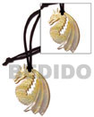 Summer Accessories 45mm Carved Dragon mother of pearl In SMRAC1164NK Summer Beach Wear Accessories Surfer Necklace