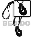 Summer Accessories 40mm Black  Carabao Horn SMRAC1234NK Summer Beach Wear Accessories Surfer Necklace