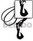 Summer Accessories Black Carabao Horn Hook 40mm SMRAC1440NK Summer Beach Wear Accessories Surfer Necklace