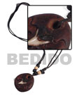 Summer Accessories 30mm Round Clay With Shark SMRAC3346NK Summer Beach Wear Accessories Surfer Necklace