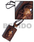 Summer Accessories Clay Skull On 60mmx40mm SMRAC3356NK Summer Beach Wear Accessories Surfer Necklace