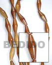 Summer Accessories Football Bayong  10x30mm In SMRAC015WB Summer Beach Wear Accessories Wood Beads