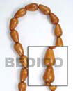 Summer Accessories Teardrop Bayong 10x15mm In SMRAC044WB Summer Beach Wear Accessories Wood Beads