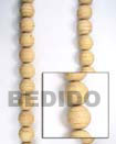 Summer Accessories Natural White Wood Beads   SMRAC050WB Summer Beach Wear Accessories Wood Beads