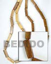 Summer Accessories Robles Rectangular Wood SMRAC056WB Summer Beach Wear Accessories Wood Beads