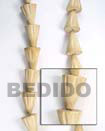Summer Accessories Natural White Wood Cones   SMRAC061WB Summer Beach Wear Accessories Wood Beads