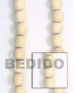 Summer Accessories Natural White Wood Oval SMRAC068WB Summer Beach Wear Accessories Wood Beads