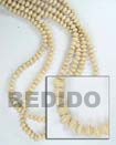 Summer Accessories Natural White Wood Mentos SMRAC072WB Summer Beach Wear Accessories Wood Beads