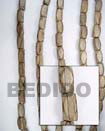 Summer Accessories Gray Wood Diamond Cut 10x20mm SMRAC084WB Summer Beach Wear Accessories Wood Beads