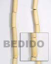 Summer Accessories Natural White Wood Tube SMRAC090WB Summer Beach Wear Accessories Wood Beads