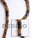 Summer Accessories Robles Dice 6x6mm In Beads SMRAC091WB Summer Beach Wear Accessories Wood Beads