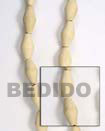Summer Accessories Natural White Wood Football SMRAC094WB Summer Beach Wear Accessories Wood Beads