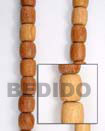 Summer Accessories Bayong Barrel 10x15mm In SMRAC095WB Summer Beach Wear Accessories Wood Beads
