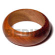 Summer Accessories Bayong Rounded Wood  Bangle   SMRAC076BL Summer Beach Wear Accessories Wooden Bangles