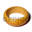 Summer Accessories Nangka Rounded Wood  Bangle   SMRAC077BL Summer Beach Wear Accessories Wooden Bangles