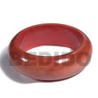 Summer Accessories Light Red Mahogany Tone   SMRAC410BL Summer Beach Wear Accessories Wooden Bangles