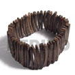 Summer Accessories 3 Inches Coco Natural Brown SMRAC414BL Summer Beach Wear Accessories Wooden Bangles