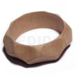 Summer Accessories Raw Natural Wooden Bangle SMRAC634BL Summer Beach Wear Accessories Wooden Bangles
