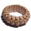 Summer Accessories Raw Natural Wooden Bangle SMRAC648BL Summer Beach Wear Accessories Wooden Bangles