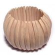 Summer Accessories Raw Natural Wooden Bangle SMRAC667BL Summer Beach Wear Accessories Wooden Bangles