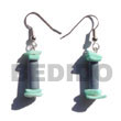 Summer Accessories Dangling Pastel Bluewoodtube SMRAC282ER Summer Beach Wear Accessories Wooden Earrings