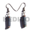 Summer Accessories Dangling Pastel Blue Wood SMRAC328ER Summer Beach Wear Accessories Wooden Earrings