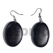 Summer Accessories Dangling Oval 38mmx27mm SMRAC5566ER Summer Beach Wear Accessories Wooden Earrings