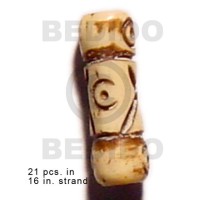 Natural bone tube groove