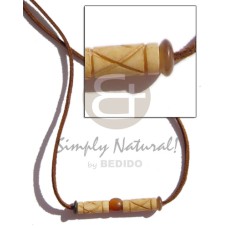 Leather thong antique horn Leather thong antique horn