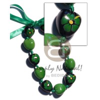 Kukui nut choker in