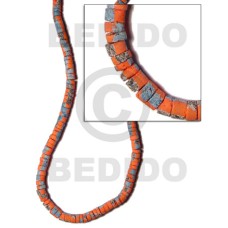 4-5mm coco heishe orange 4-5mm coco heishe orange