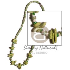 Lime green 4-5mm coco heishe Lime green 4-5mm coco heishe