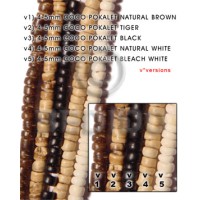 4-5mm coco pokalet natural white