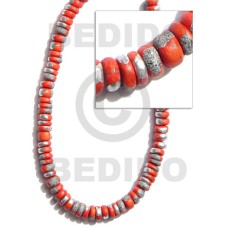 4-5mm coco pokalet. red orange 4-5mm coco pokalet. red orange