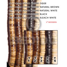7-8mm coco heishe natural white 7-8mm coco heishe natural white