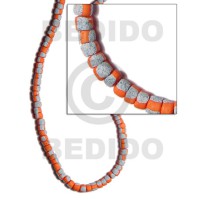 4-5mm coco pokalet. bright orange