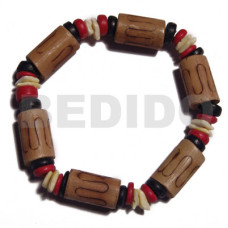 Bamboo tubes burning Bamboo tubes burning