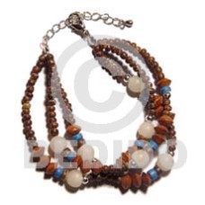 3 rows coco pokalet. natural 3 rows coco pokalet. natural