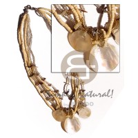 6 layers 2-3mm coco heishe glass