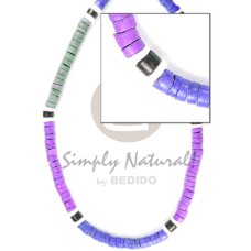 4-5mm coco heishe lavender navy blue light 4-5mm coco heishe lavender navy blue light