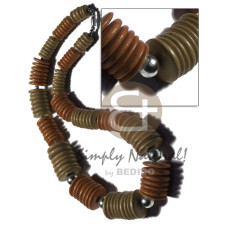 Graduated 20mm 15mm 10mm deep red coco