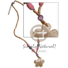 Flower 40mm hammershell buri Flower 40mm hammershell buri